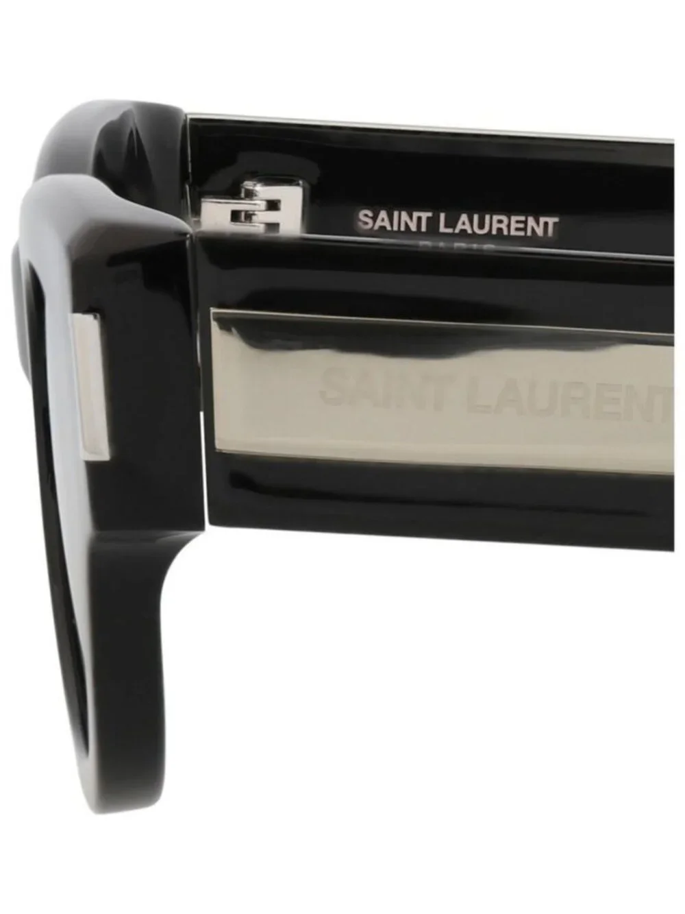 New Saint Laurent Womens Cat Eye Black Crystal Grey Fashion Designer Sunglasses